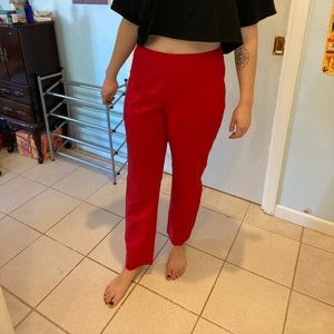 Fun Red Dress Pants